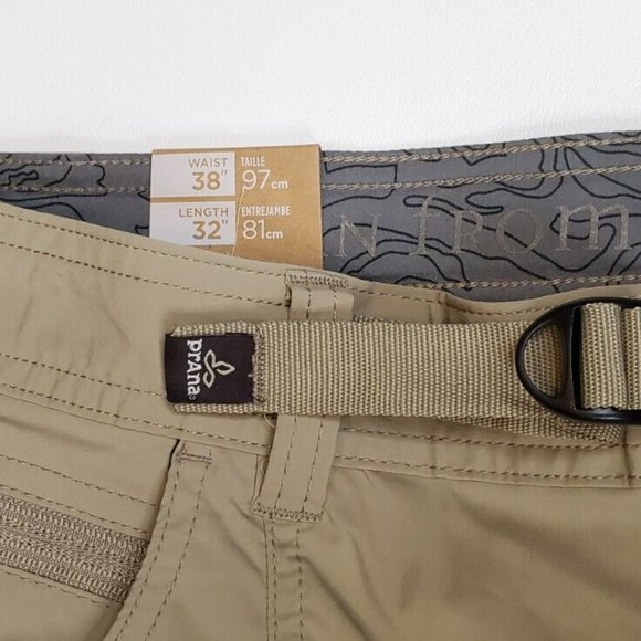 Prana Broadfield Pants Mens 38 W x 32 L Dark Khaki - Picture 3 of 5